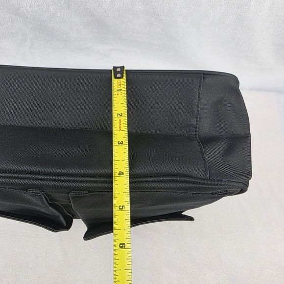 Calvin Klein Lightweight Black Dual Pocket Canvas Tote - Picture 9 of 11